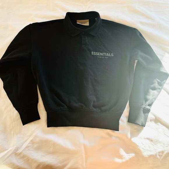Essential Fear of God boys collard sweatshirt boys size 6/7 - Picture 5 of 5
